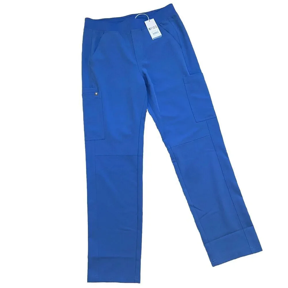 Figs Axim 2.0 Cargo Scrub Pants Ceil Blue Size Medium